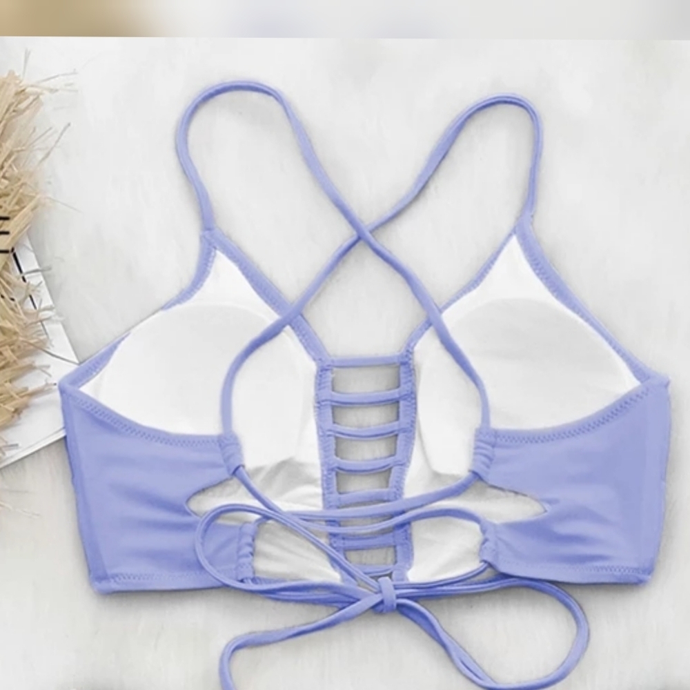 5⭐ rated ❤Purple Leaf Print Bikini - Picture 7 of 9